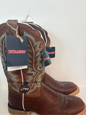 Durango Rebel Pro Womens
10M Western Boots Burnished
Sand DRD0437 Teal Stitch